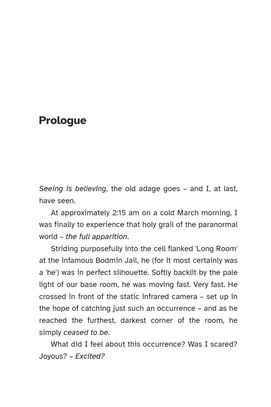 First page of the prologue on a white background
